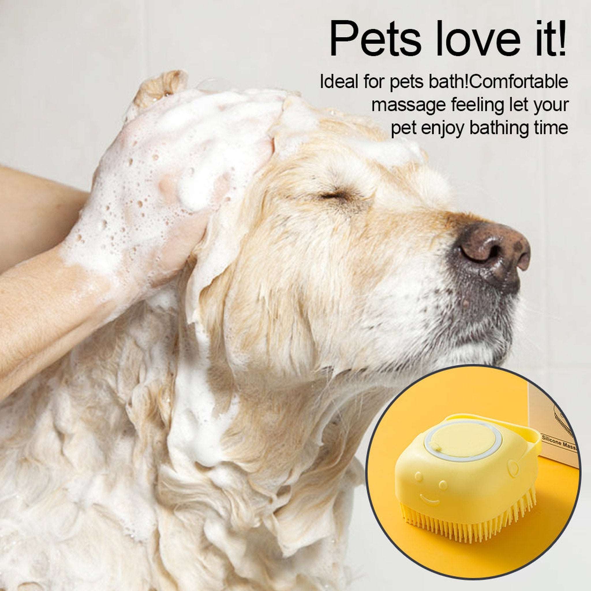 Soft Silicone Massage Shampoo Brush Bark Bliss Boutique